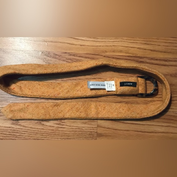 RARE J. Crew 100% Wool Knit Belt Rust Orange M/L NWOT - Picture 5 of 7